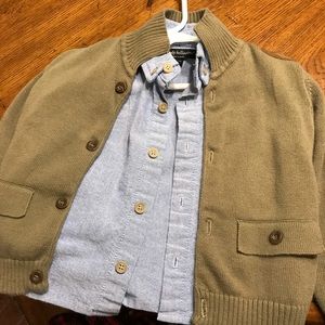 Button down shirt and jacket